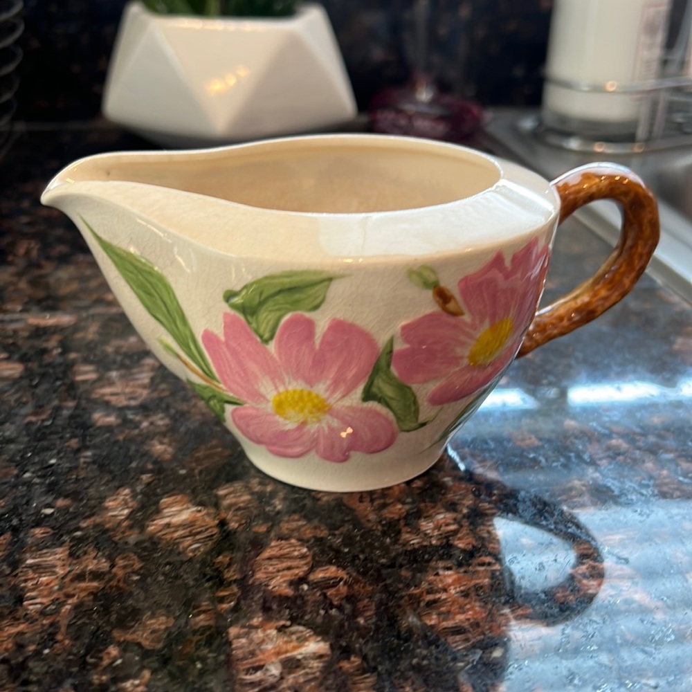 Marital Ware pink dogwood gravy boat